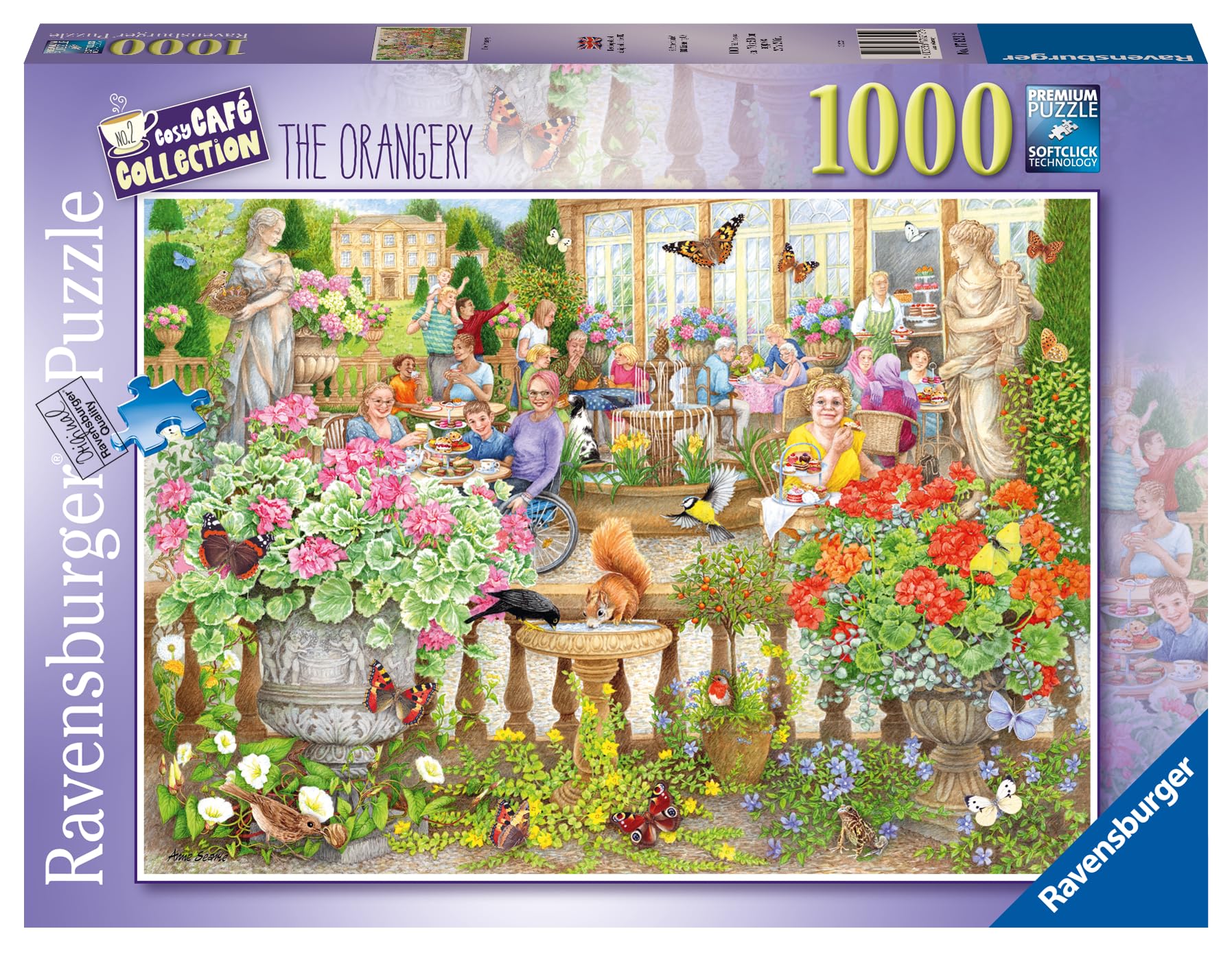 Ravensburger Cosy Cafe No. 2 The Orangery Café 1000 Piece Jigsaw Puzzles for Adults and Kids Age 12 Years Up