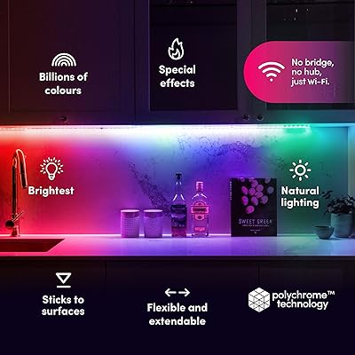 Buy Lifx Lightstrip 6 6 Starter Kit Wi Fi Smart Led Light Strip Full Color With Polychrome Technology No Bridge Required Works With Alexa Hey Google Homekit And Siri Online In Indonesia B091zt4l78