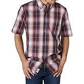 Wrangler Authentics Men's Short Sleeve Classic Plaid Shirt