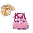 Doggy Parton Pink Dress, Guitar & Wig Set - M/L