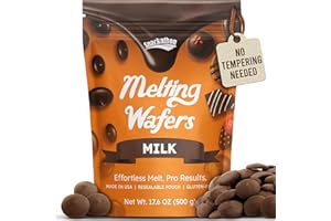 Snackathon Melting Wafers, Milk Compound Chocolate Coating, 17.6 OZ Resealable Bulk Bag, Smooth & Creamy Candy Melts for Baking, Dipping, Molding & Decorating Desserts