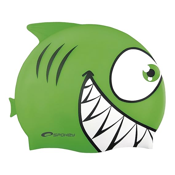 Spokey Badekappe für Kinder, Katzenhai-Motiv