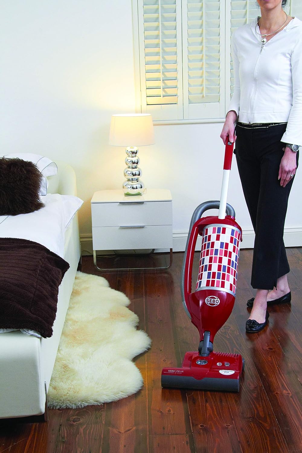 SEBO 90813GB Felix Rosso ePower Upright Vacuum Cleaner, High Grade ABS, 700 W, Red - Image 4