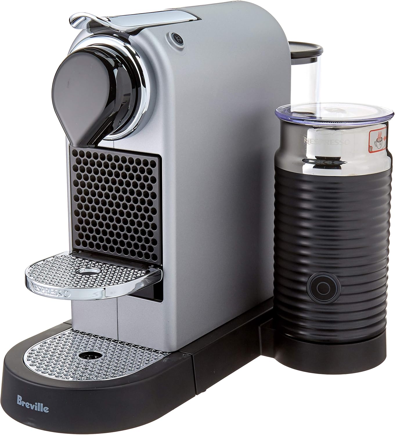 Breville-Nespresso USA BEC660SIL1BUC1 Nespresso Citiz & Milk by Breville-Silver Bundle Espresso Maker, One Size