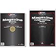 BCW Magazine Bags and Backing Boards Combo - 100 ct | Acid-Free Polypropylene Bags for Current Magazines | 24pt Solid Bleached Sulfate Boards | Archival-Quality Protection for Collectible Magazines