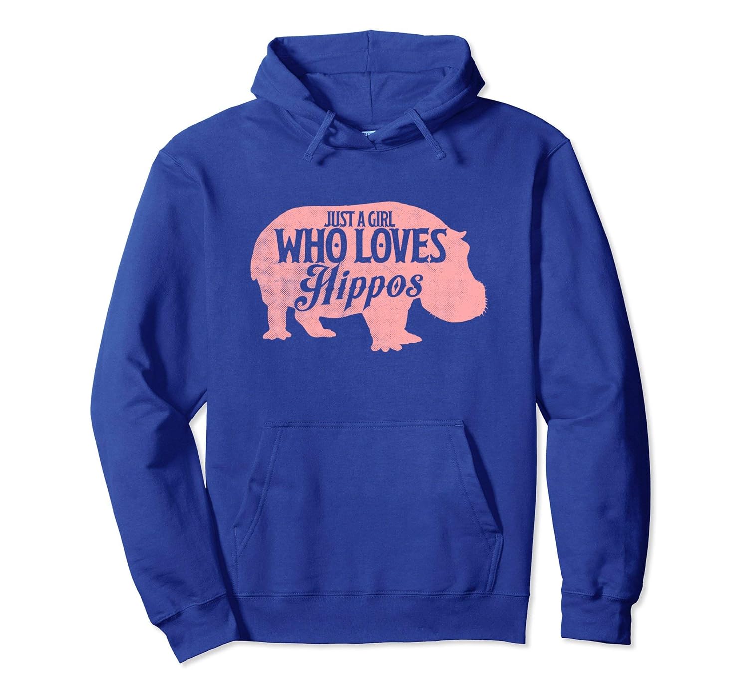 Girl Who Loves Hippos Women Hoodie Love Wildlife Zoo-ANZ