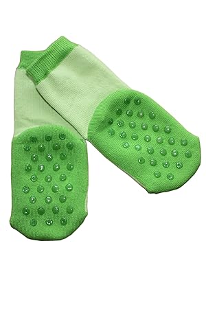 Weri Spezials. Krabbelsocken mit ABS. Größe: 15-16 (3-6 months), Farbe: Grün (Hochwertige Qualiteat und toller Preis direkt von einem Herrsteller)