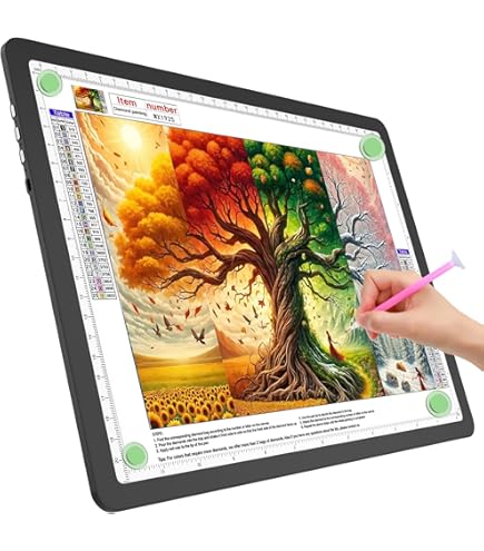 Amazon.com: Fiqiuuiid A3-D40 Rechargeable LED Light Pad - 6-Level