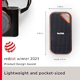 SanDisk Extreme PRO Portable SSD 1TB NVMe 2000MB/s Read Water Dust Resistant view 3
