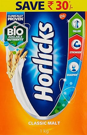 Horlicks Health & Nutrition drink - 1 kg Refill pack (Classic Malt)
