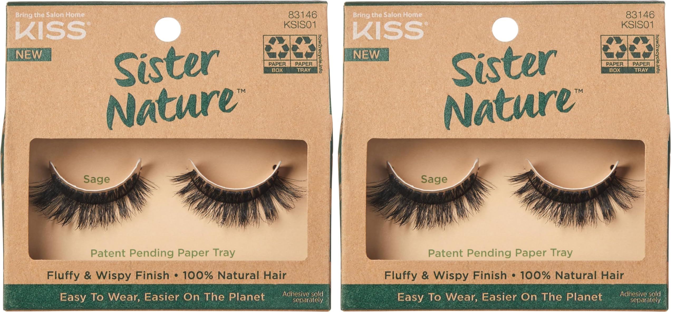 KISS Sister Nature Lash 01 Sage (Pack of 2)