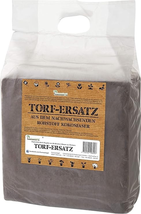 Sustrato de fibra de coco sin turba para 70 L de tierra: Amazon.es ...