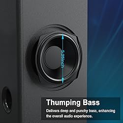 littoak Soundbar with Subwoofer, 2.1 soundbar for