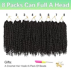 Ameli Passion Twist Crochet Hair 10Inch Passion