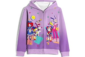 NOTLY The Amazing Circus Girls Costume Hoodie Toddler Game Cartoon Cosplay Sweatshirt Party Outfit