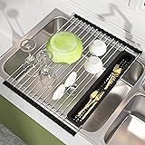 JASIWAY Sink Dish Drying Rack, Roll Up Dryer Rack