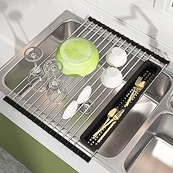 JASIWAY Sink Dish Drying Rack, Roll Up Dryer Rack