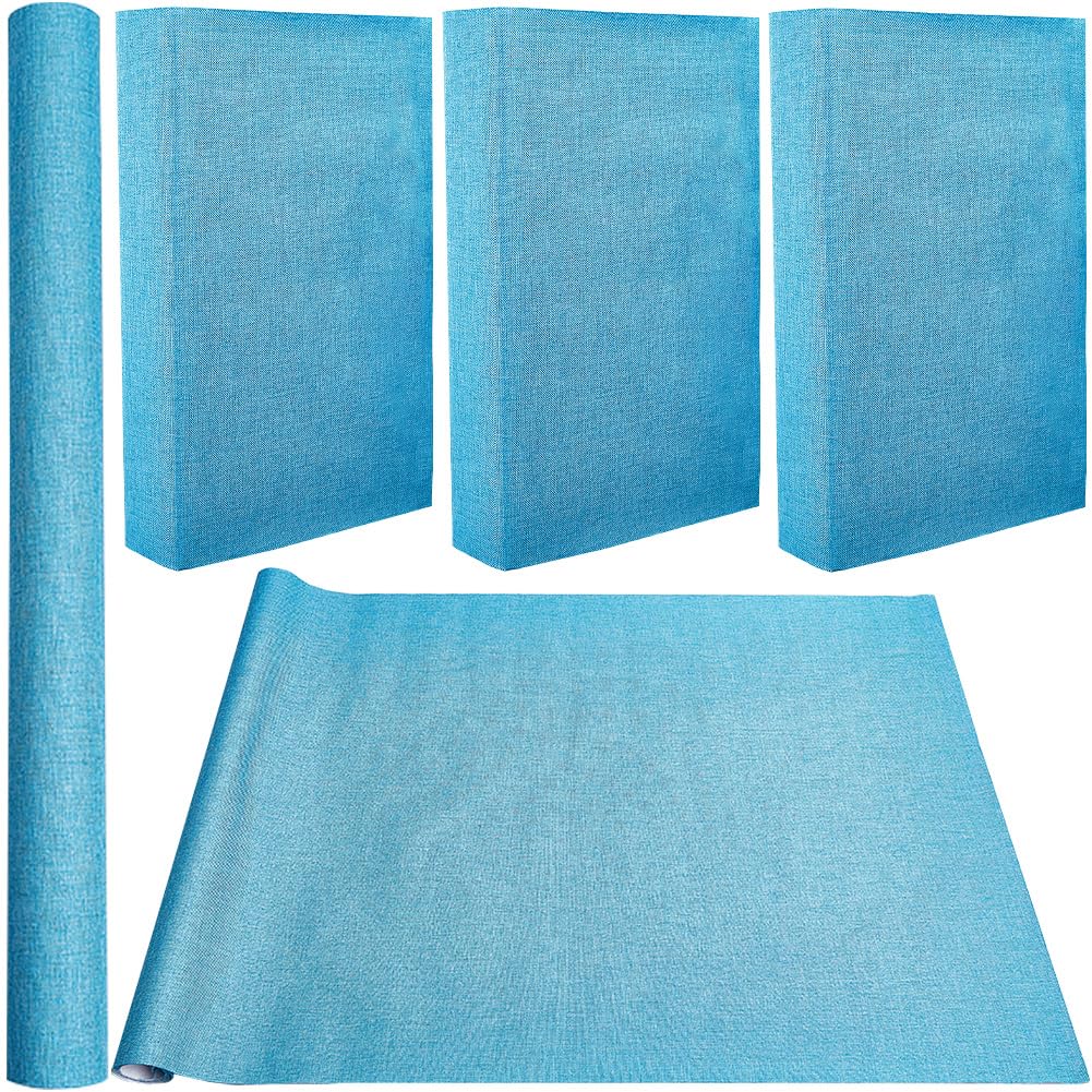 CRASPIRE 150 x 43cm Linen Book Cloth Sky Blue for A3-A8 Books Binding Fabric Surface Paper Backed Bookcover Books Album Scrapbooking Archival DIY Covering Protector Bookcloth Bookbinding Supplies