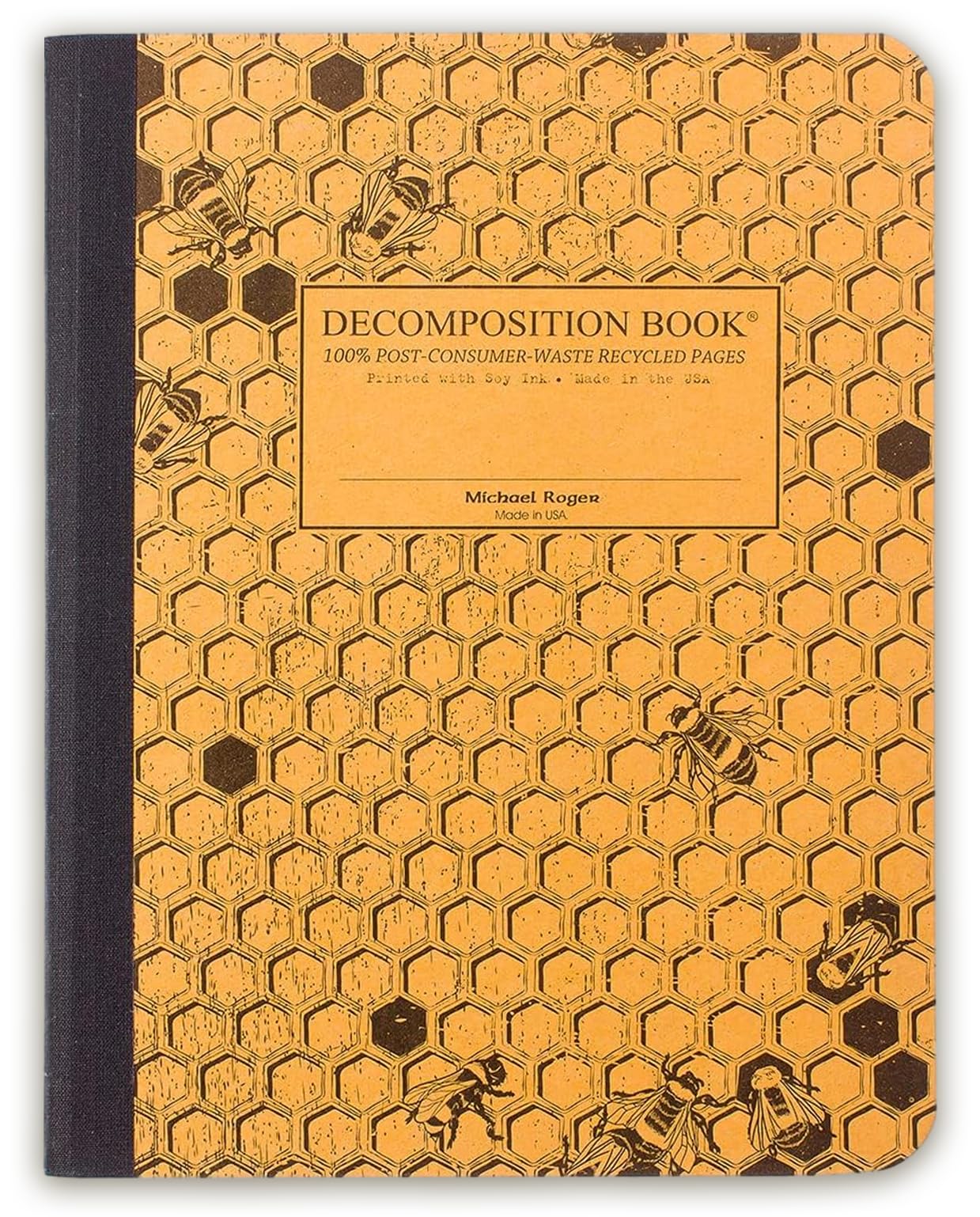 Honeycomb Decomposition Book: College-Ruled Composition Notebook with 100% Post-Consumer-Waste Recycled Pages
