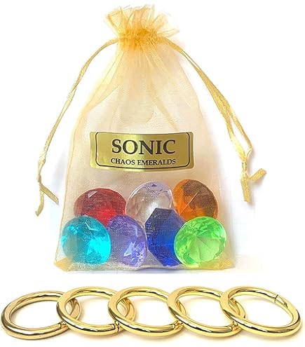 Amazon.com: More Toys Sonic - Seven Chaos Emeralds Gems - in a