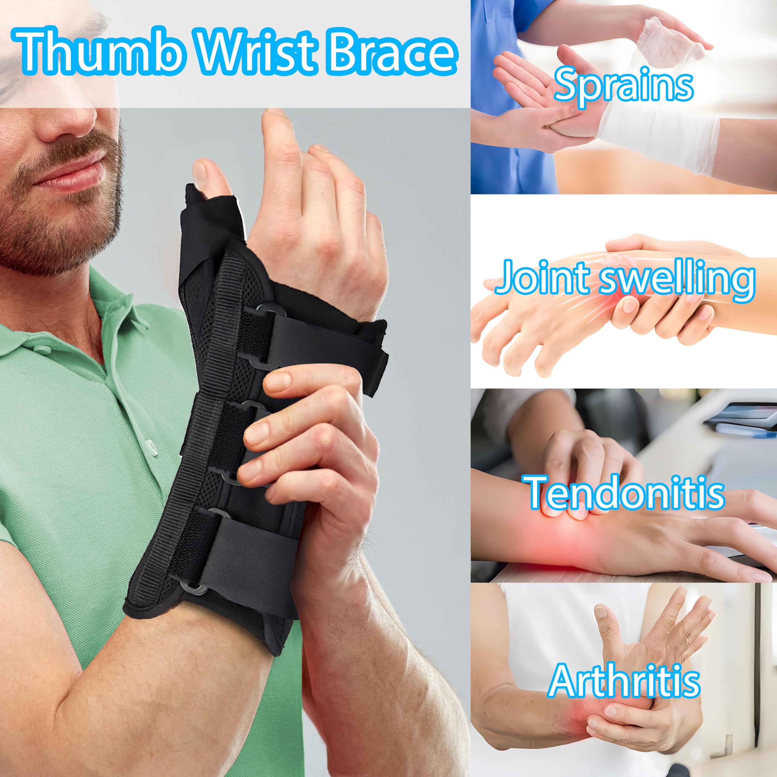 Mua Wrist Brace & Thumb Spica Splint, for De Quervain's Tenosynovitis ...
