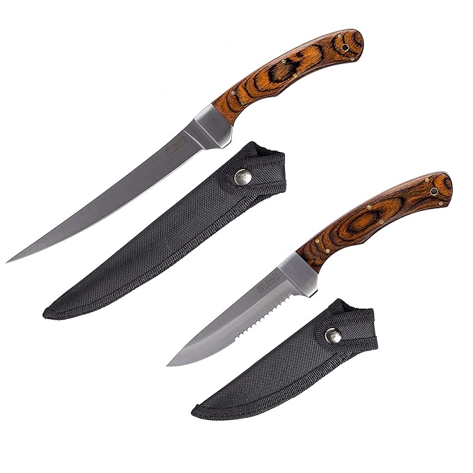 Mossberg MOFIL2 2Piece Fillet And Bait Knife Set with Sheaths Review