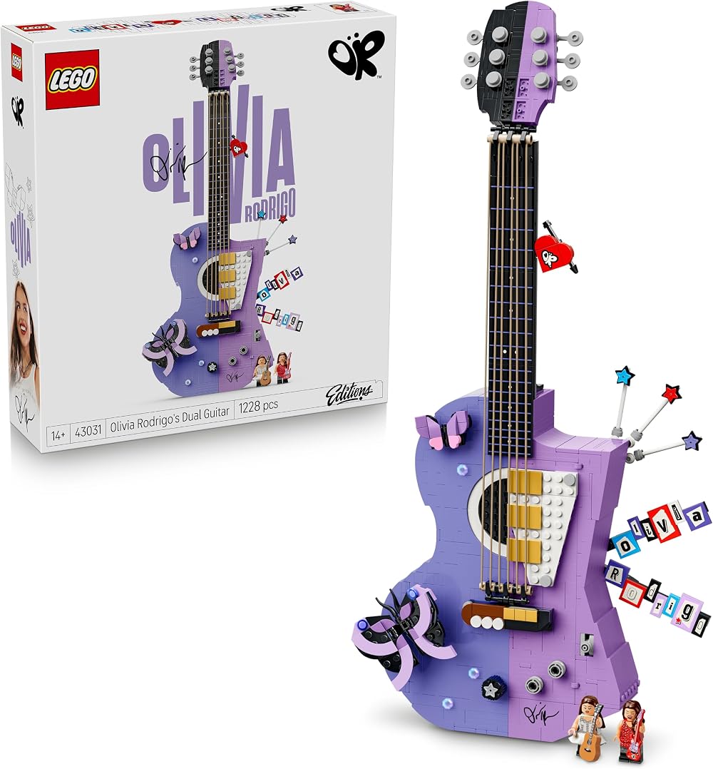 LEGO Editions Olivia Rodrigo Dual Guitar 43031 2 Minifigures 3D Model Kit