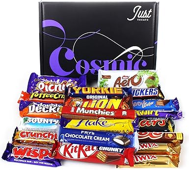 Chocolate Lovers Hamper Box 18 Favourite Chocolate Bars Amazon