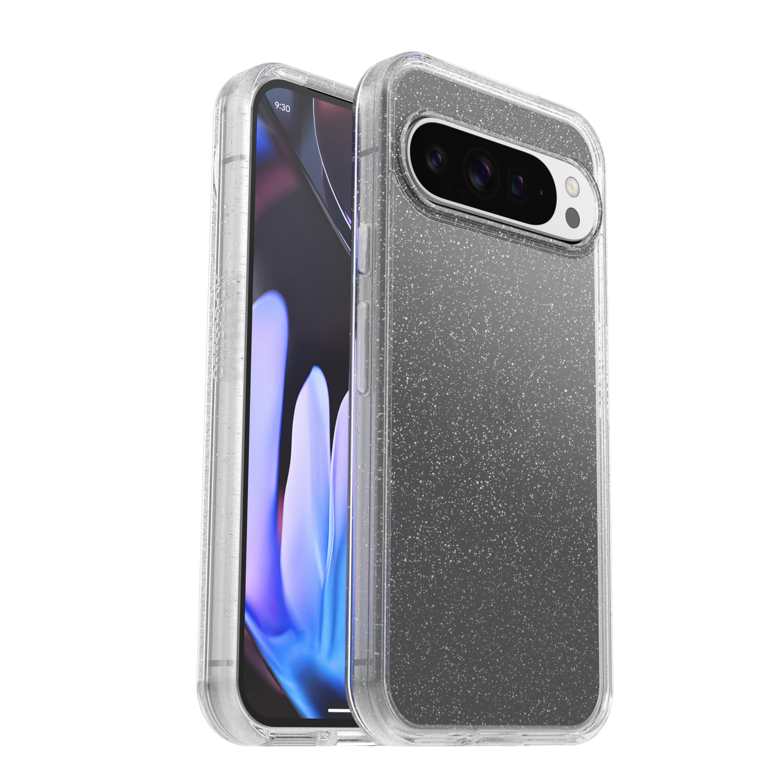 OtterBox Symmetry Clear Case for Google Pixel 9 Pro XL, Shockproof, Drop proof, Protective Thin Case, 3x Tested to Military Standard, Stardust/clear