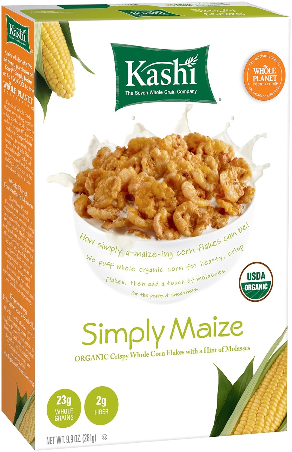 Kellogg's Kashi Simply Maize Flakes Cereals, 9.9Ounce
