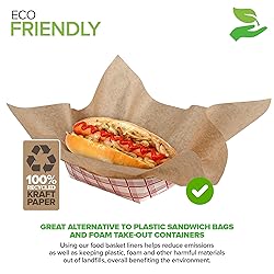 Stock Your Home 12 x 12 Grease Proof Deli Wrappers