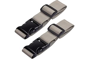 Wisdompro 2 Pcs Add a Bag Luggage Strap, Heavy Duty Adjustable Suitcase Belt Travel Attachment Travel Accessories for Connect