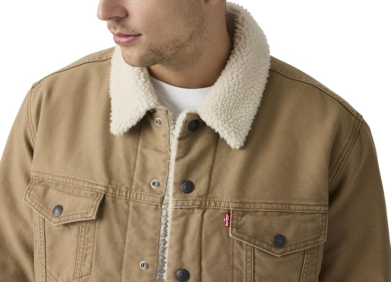 Type 3 Sherpa Trucker, Giacca Uomo, Ermellino, XL