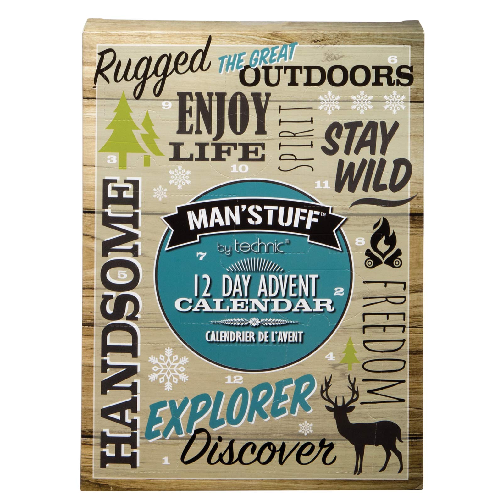 Badgequo Man'Stuff 12 Day Christmas Advent Calendar Collection for Men 2020