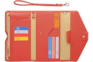 ZOPPEN Passport Holder Women Travel Wallet (Ver.5) for Women Rfid Blocking Passport Cover Case Document Organizer Wrist Strap
