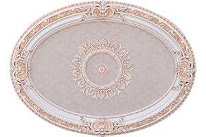 AFD Home French Blanco Oval Chandelier Ceiling Medallion or Fan Medallion, 43 Inches