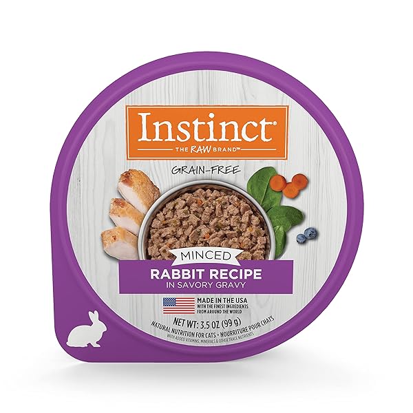INSTINCT, CAT MINCED RABBIT TUB, 3.5 OUNCE