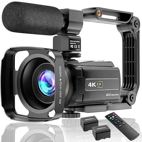 4K Video Camera Camcorder UHD 48MP WiFi IR Night Vision Vlogging