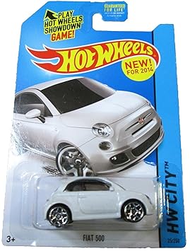 2014 Hot Wheels Hw City - Fiat 500 - White