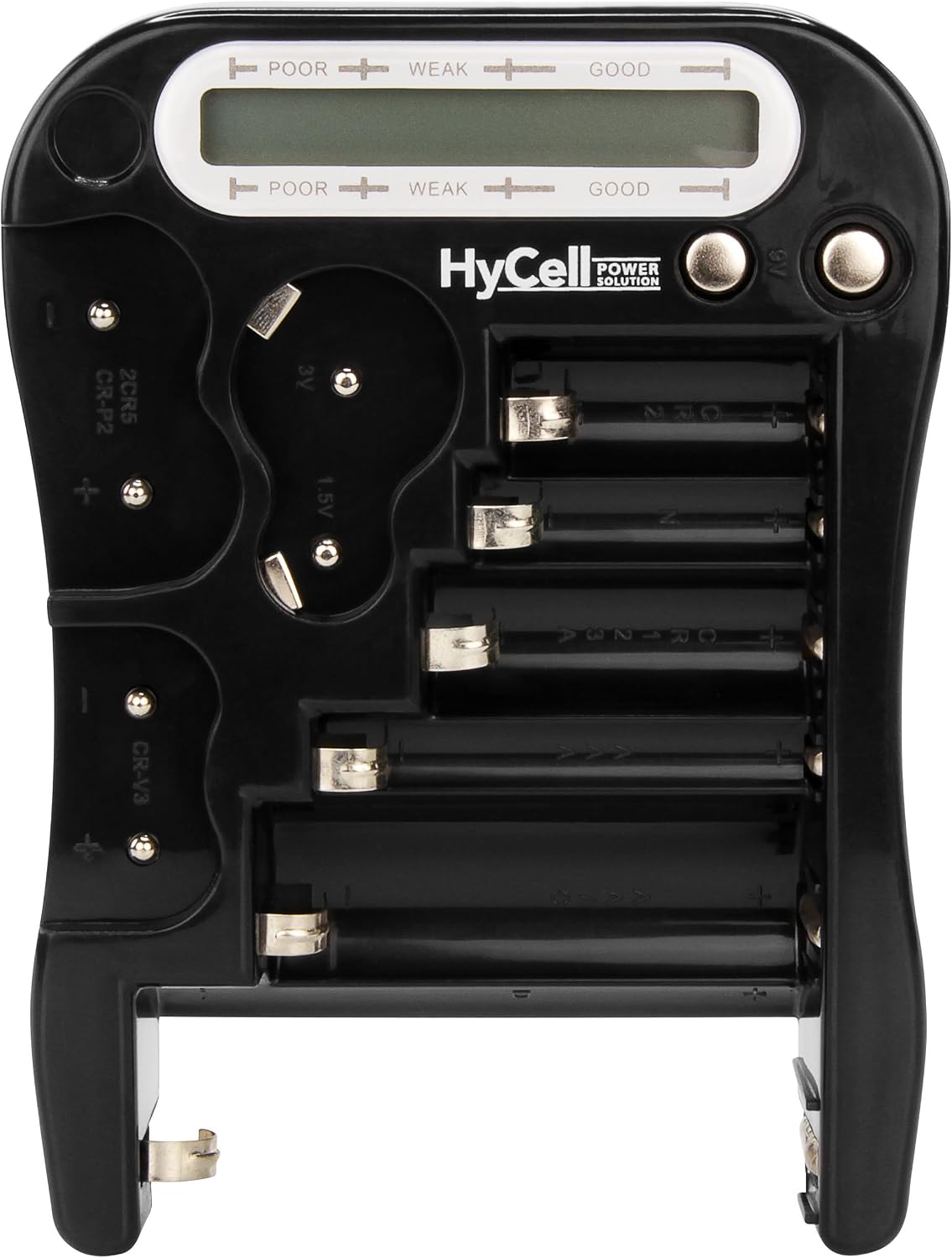 HYCELL LCD Battery Tester Capacity Indicator and Button Cells, black, 118 mm
