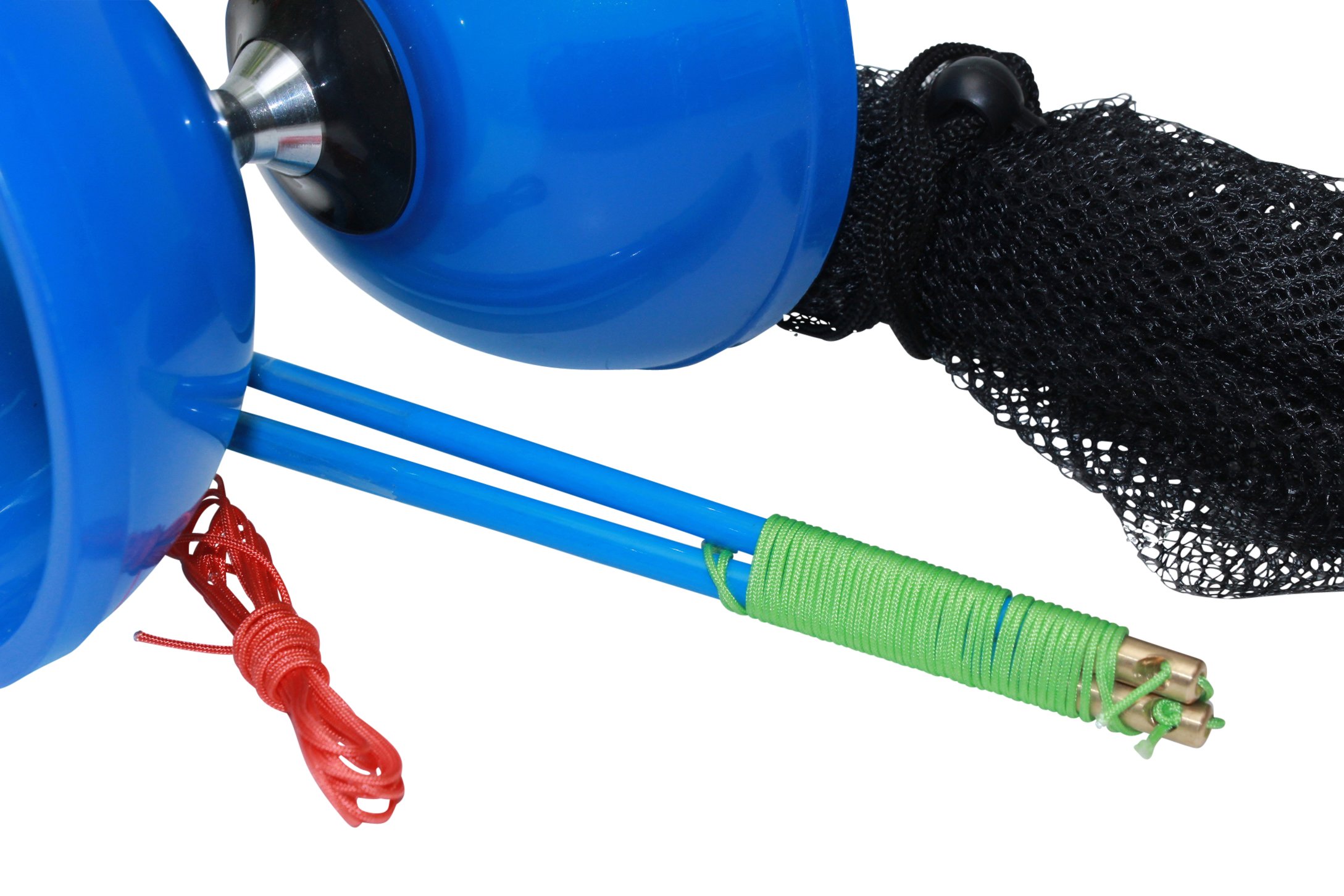 Flight Pro Triple Bearing Medium 5” Blue Chinese Yoyo Diabolo Toy with