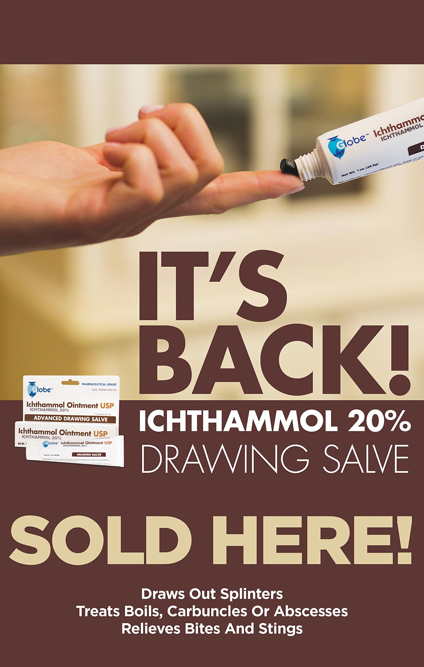2 Pack Ichthammol Ointment 20 Drawing Salve 1oz Tube 28 3g