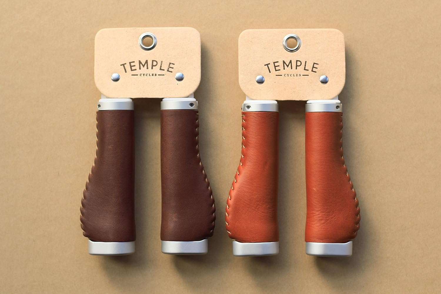 Leather Ergonomic Bicycle Grips Amazon.co.uk Handmade