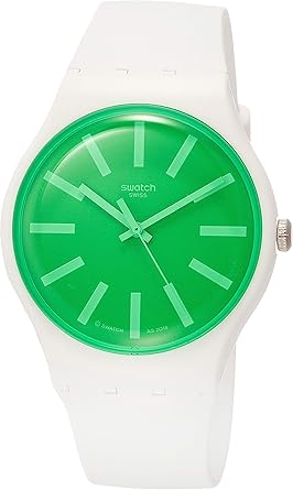 Swatch Reloj Analógico para Hombre de Cuarzo con Correa en Silicona SUOW166