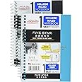 Mead Five Star Spiral Notebooks, 1 Subject, College Ruled Paper, 100 Sheets, 7 x 4-3/8", Personal Size, Colors Selected For You, 2 Pack (73707)