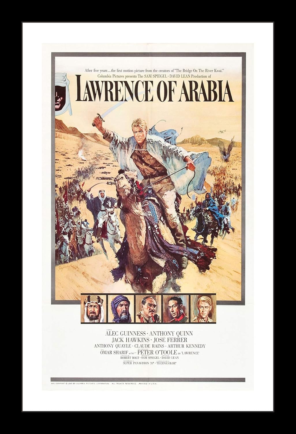 Wallspace 11x17 Framed Movie Poster - Lawrence of Arabia