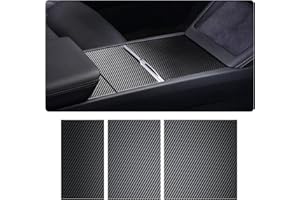 Tesla Model Y Juniper 2025-2026 & Model 3 Highland 2024-2026 Center Console Wrap Kit ABS Carbon Fiber Cover Sticker Ultra Sli
