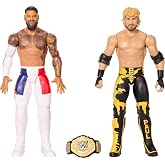 Mattel WWE Main Event Showdown Action Figures 2-Pack with Accessory | Series #27 Jey Uso vs Logan Paul Collectible Set, 6-inch​ Action Figures with accessory