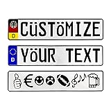 Custom German License Plate - Authentic German Euro
