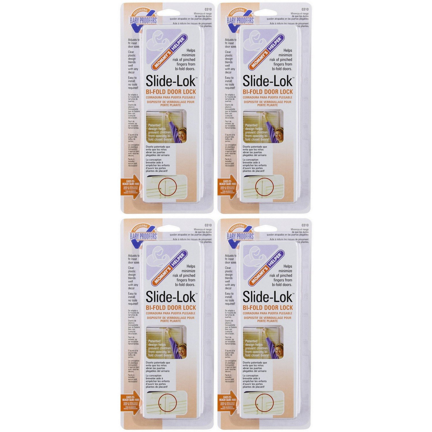 Mommy's Helper SlideLok BiFold Door Lock Childrens